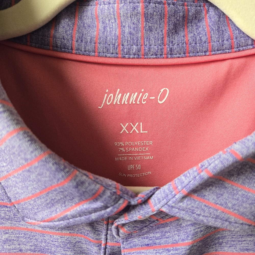 johnnie-O Lavender and Blue Polo Shirt - Picture 4 of 5